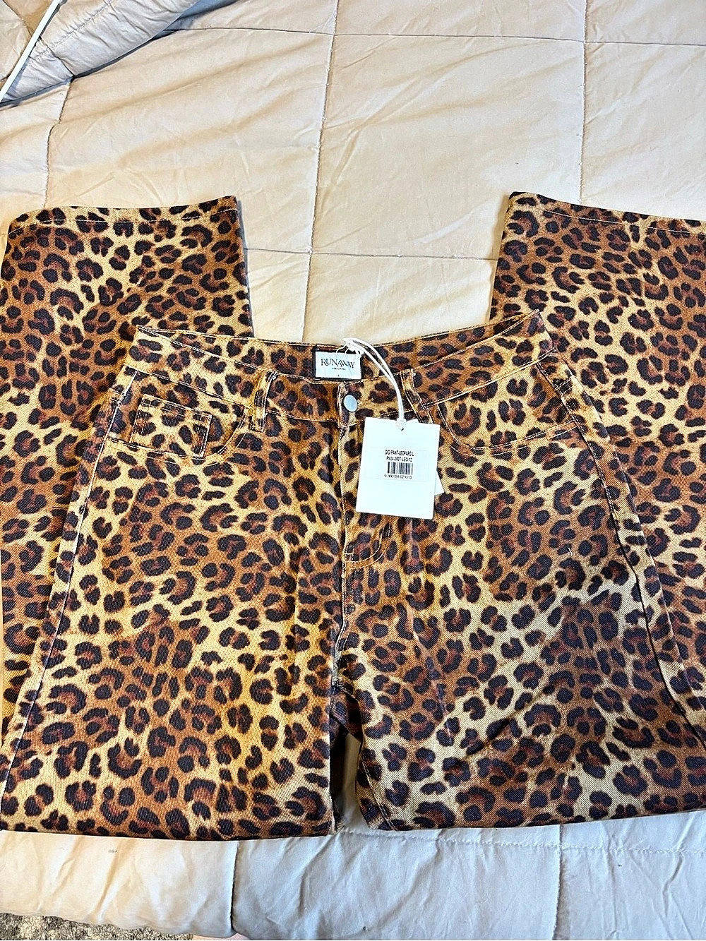 Runaway Gigi Pant Leopard Skinny Jeans Size Large NWT